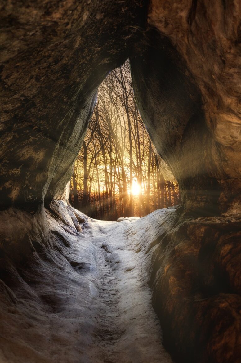 cave, tunnel, passage